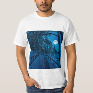 Winter landscape with snow covered pine forest T-Shirt