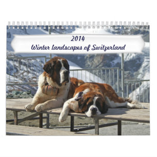 Winter landscapes of Switzerland Calendar
