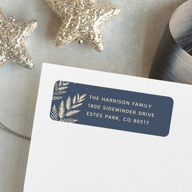 Winter Laurel Return Address Label (Creator Uploaded)