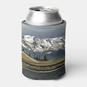 Winter Leadville Colorado Mountain Landscape Can Cooler