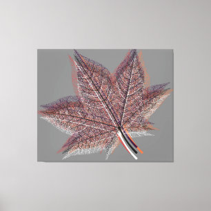 Winter Leaf Canvas Print