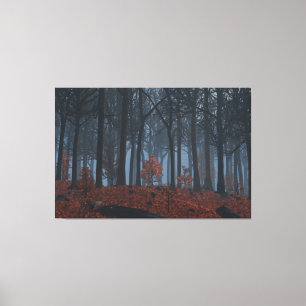 Winter Leaves Canvas Print