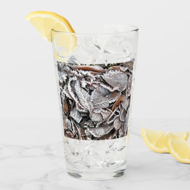 WINTER LEAVES GLASS (Front Ice)