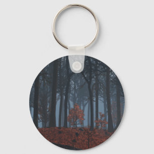 Winter Leaves Keychain