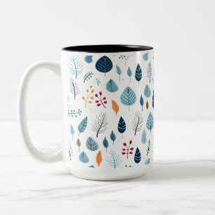 Winter Leaves Pattern On Your Mug