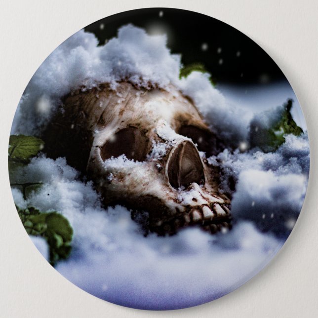 Winter Life IV 6 Inch Round Button (Front)