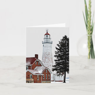 Winter Lighthouse Card