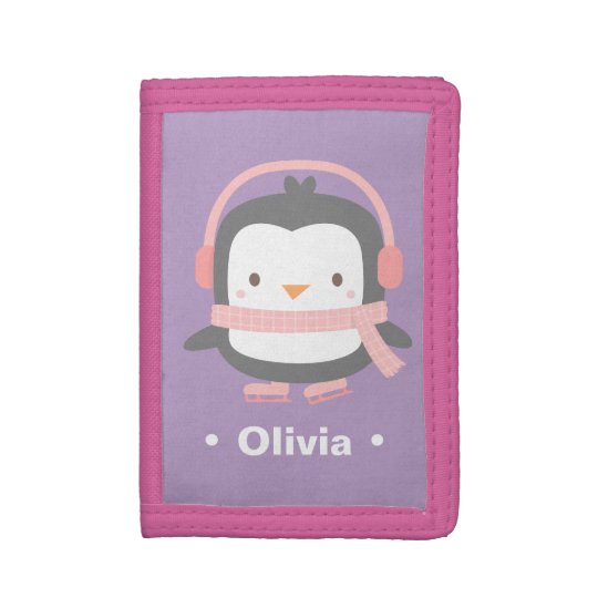 Winter Little Penguin Cute Girls Wallet