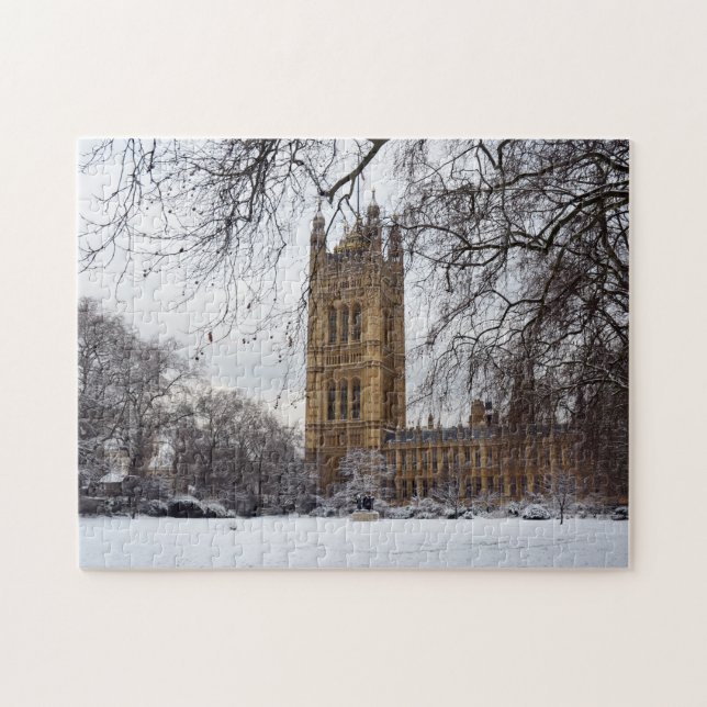 Winter London, Westminster Palace, UK (Britain) Jigsaw Puzzle (Horizontal)