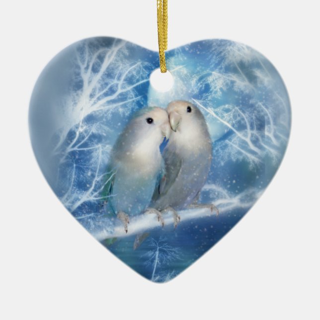 Winter Love Heart Ornament (Front)