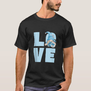 Winter Lover Gnome Mom For Women With Snowball And T-Shirt