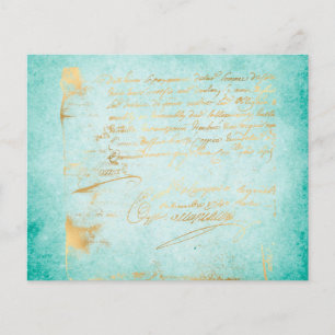 Winter Magic Aqua Watercolour Scrapbook Paper
