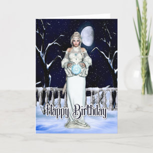 Winter Magic Birthday Card