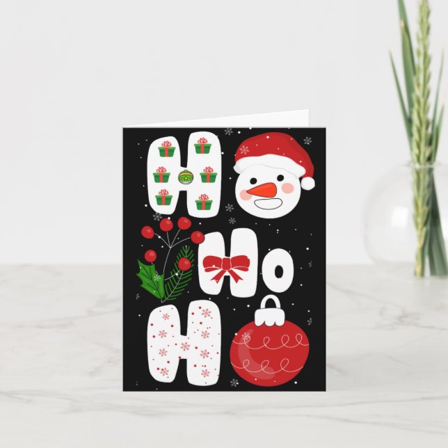 Winter Magic Design Retro Winter Christmas Vector  Card (Front)