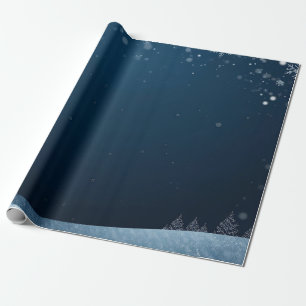 Winter Magic – Enchanted Snowy Night Design Wrapping Paper