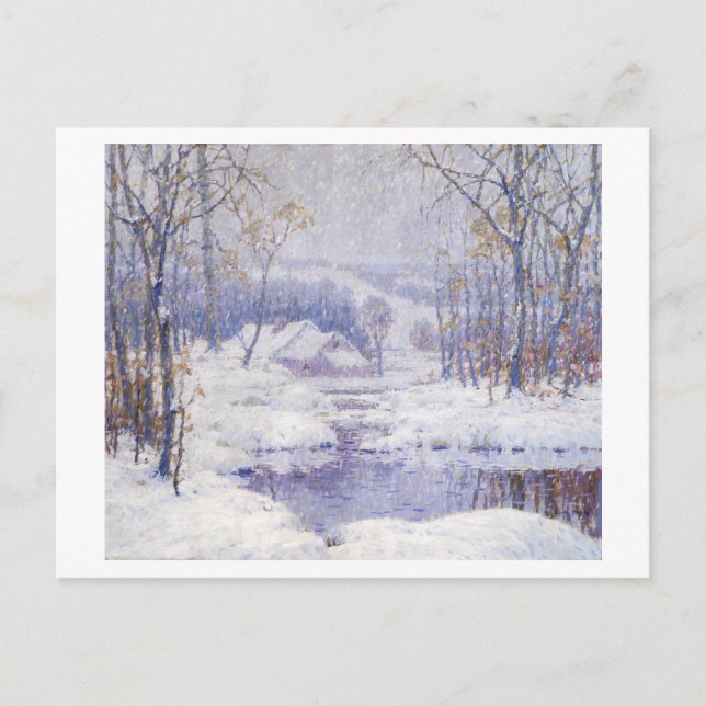Winter Magic Landscape Painting Postcard (Front)