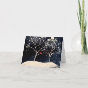 winter magic note card