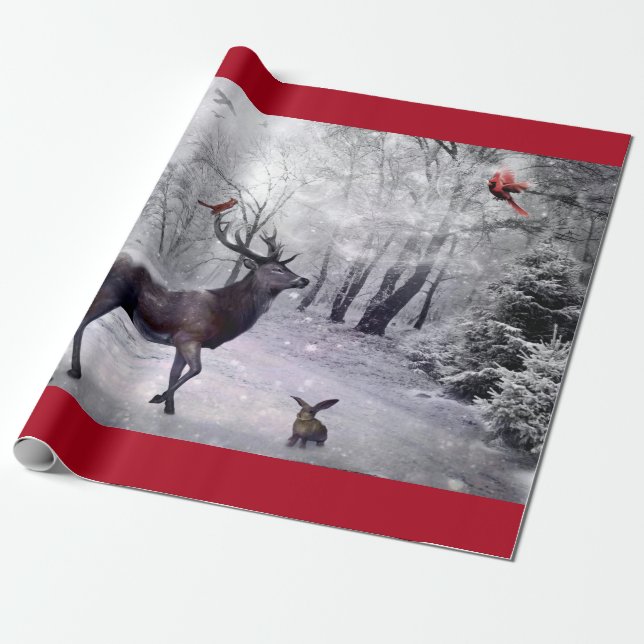 Winter Magic Wrapping Paper (Unrolled)