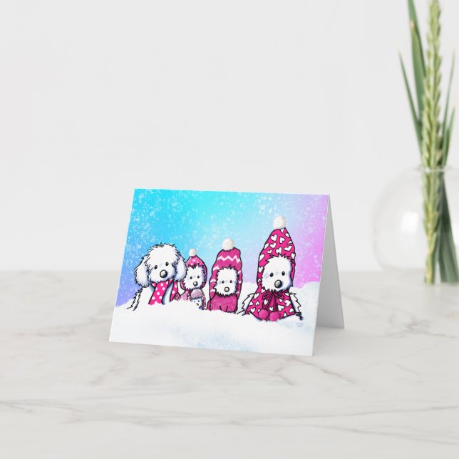 Winter Maltese Blank Card (Front)