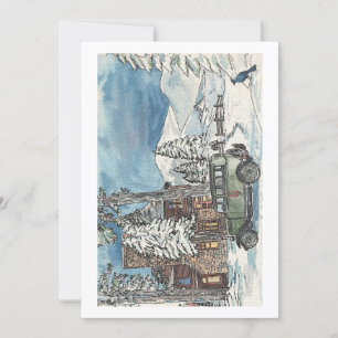 Winter Mansion Invitation