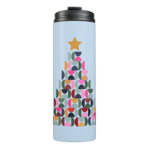 Winter Market 10 Colourful Christmas Tree Thermal Tumbler