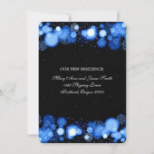 Winter Marriage / Elopement Blue Lights Announcement (Back)