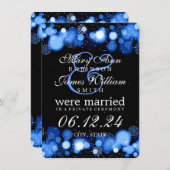 Winter Marriage / Elopement Blue Lights Announcement (Front/Back)