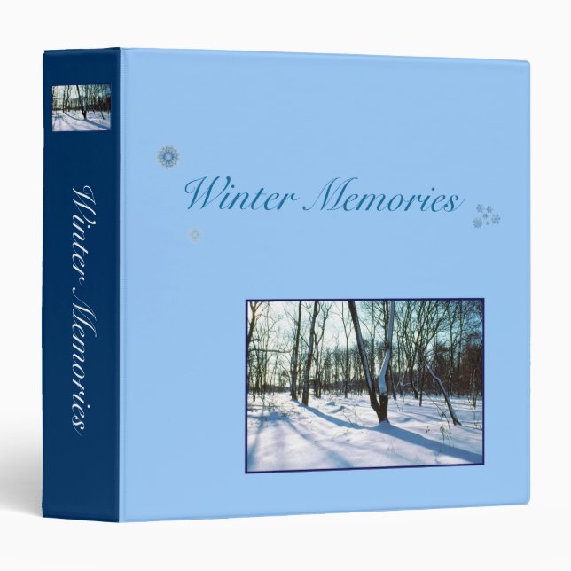 'Winter Memories' Binder/Album Binder (Front/Spine)