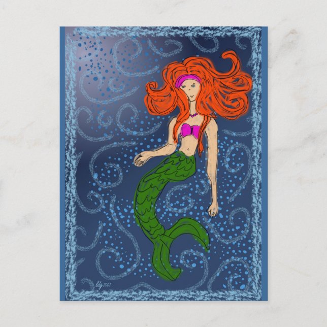 Winter Mermaiden Postcard (Front)