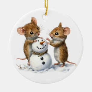 Winter Mice Ornament