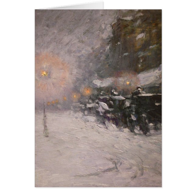 Winter, Midnight - Childe Hassam (Front)