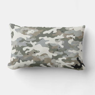 Winter Military Camouflage Pattern Lumbar Pillow