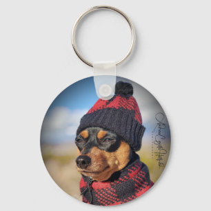 Winter Min Pin Keychain