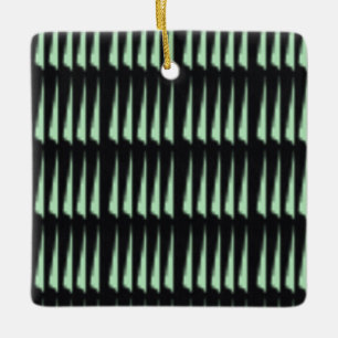 Winter Mint 4 MERRY CHRISTMAS m3galleryStudio Ceramic Ornament