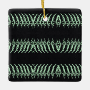 Winter Mint 6 MERRY CHRISTMAS m3galleryStudio Ceramic Ornament