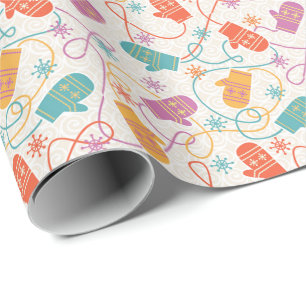 Winter Mittens Wrapping Paper
