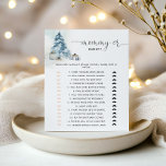 Winter mommy or daddy baby shower game<br><div class="desc">Winter mommy or daddy baby shower game.
Matching items available.</div>