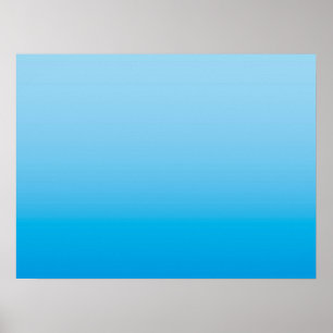 WINTER MOOD – Ice Blue deep to light Poster