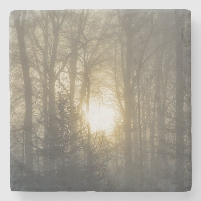 Winter mood stone coaster (Front)