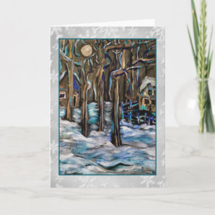 Winter Moon Art Card