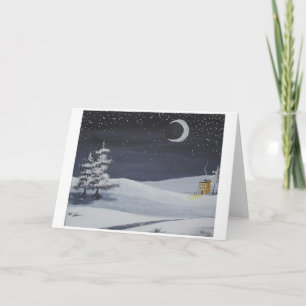 Winter Moonshadows Holiday Card