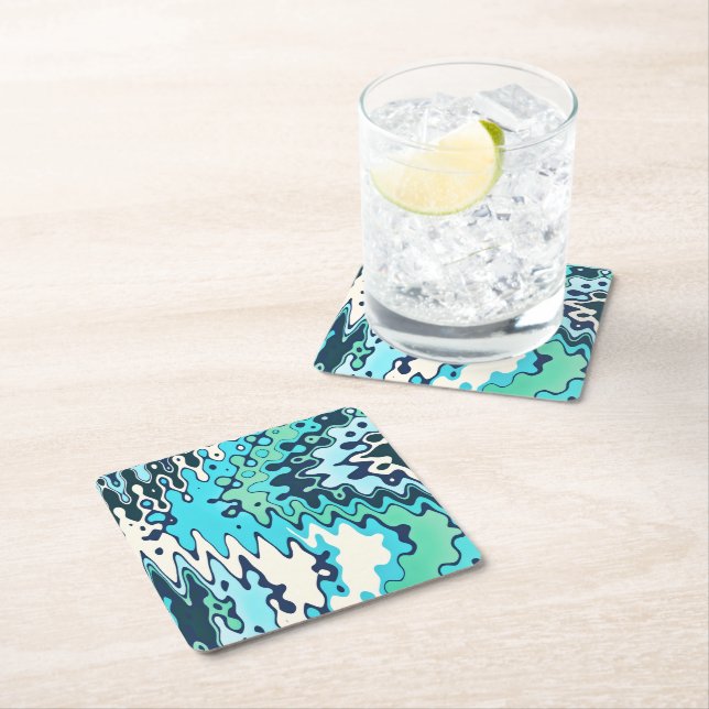 Winter Morning Square Paper Coaster (Insitu)