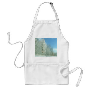 winter morning standard apron