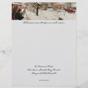 Winter Motif Åsögatan Letterhead