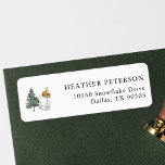 Winter Mountain Baby Shower Return Address<br><div class="desc">Winter Mountain Baby Shower Return Address Stickers</div>