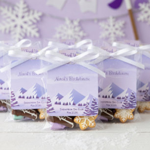 Winter Mountain Bachelorette Weekend Custom  Square Sticker