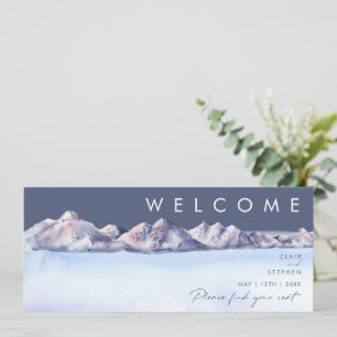 Winter Mountain Evening Seating Chart Header
