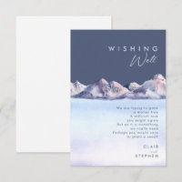 Winter Mountain Evening Wedding Wishing Well