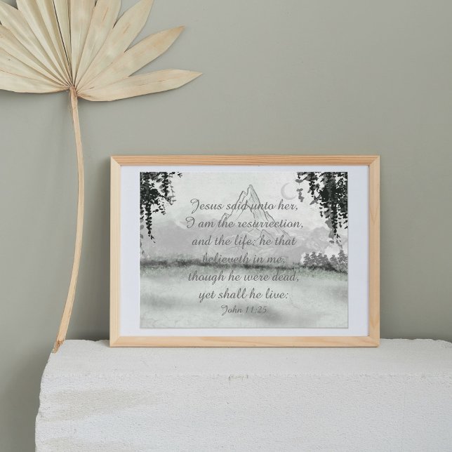 Winter Mountain Inspirational Bible Quote Poster (Creator Uploaded)