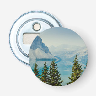 winter mountain lakes bottle opener